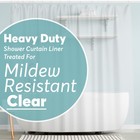 PEVA Shower Curtain Liner 72x72, Rustproof Grommets, Magnetic Weights, Clear