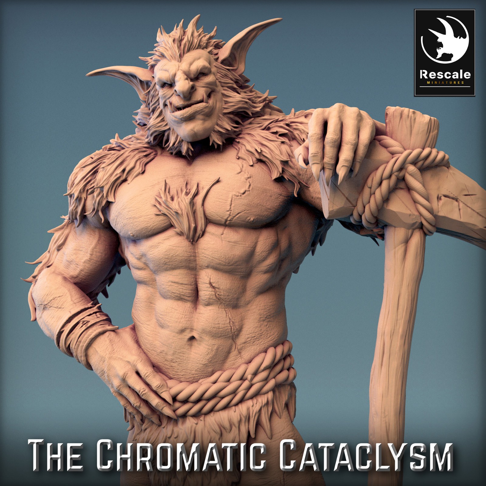 Beast Miniature Tiamat Icetroll Krol super detailed model 3" base