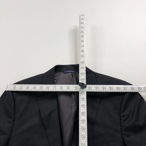 Chaqueta Abrigo Deportivo Brooks Brothers 1818 Regent 40L Largo 100% Lana Gris Oscuro - Imagen 3 de 18