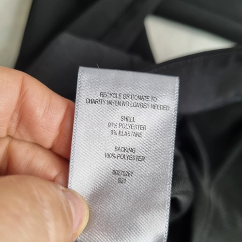Witchery X Ellery Size 12 Black Flare Pants Trousers High-Rise Slit Season 2021 - Picture 7 of 10