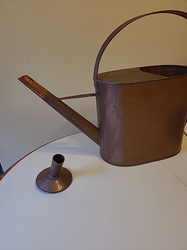 Vintage 2 Gallon Copper Watering Can With Sprinkler Head Garden Flowers (E7) - Picture 12 of 23