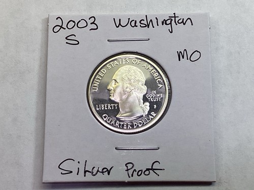 2003-S Washington Silver Proof Quarter -082525-70 - Picture 3 of 4