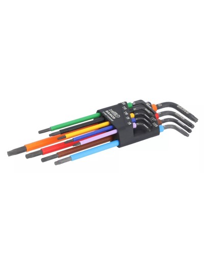 Bahco Long Coloured TORX L-Key Set, T8-T40 9 Pcs - C1997TORX/9P, Free Shipping - Picture 4 of 5