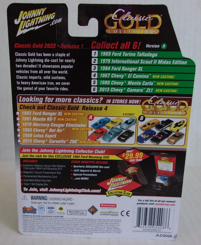 Neu Johnny Lightning #4 1967 Chevy El Camino Classic Gold Collection Version A - Bild 2 von 2