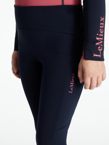 LeMieux Mini Nora Brushed Pull On Navy | Kids, Fleece Lined, Thermal - Picture 4 of 5