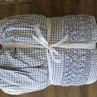 Pottery Barn Nantucket Gingham Quilt Twin/Twin Xl Blue White Farmhouse