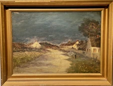 J. FRANCIS MURPHY  "Dusk in the West of Ireland" -US Artist painting in Ireland