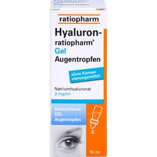 HYALURON-RATIOPHARM Gel Augentropfen 10 ml PZN 16878420