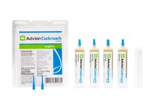 GENUINE Advion Roach Killer  4 PACK  Cockroach Gel Bait Tubes  Plunger  Tips