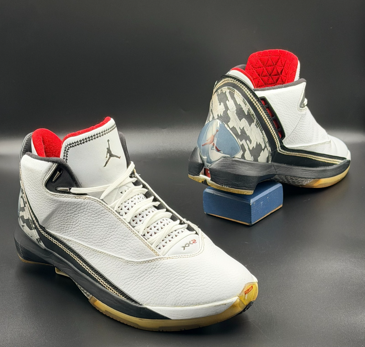 Size 10.5 - Air Jordan 22 OG White Varsity Red | eBay