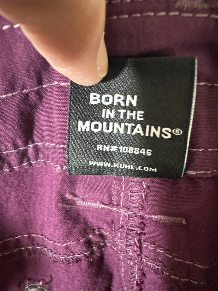 Женские штаны-карго Kuhl для активного отдыха 12 стандартных размеров (34x31) фиолетовые RN 108846 - Изображение 4 из 4