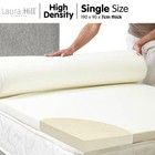 Laura Hill High Density Mattress Foam Topper 7cm - Single