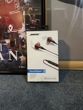 BOSE SoundSport in-ear headphones Wired APPLE w/ Mic Charcoal Black NEW