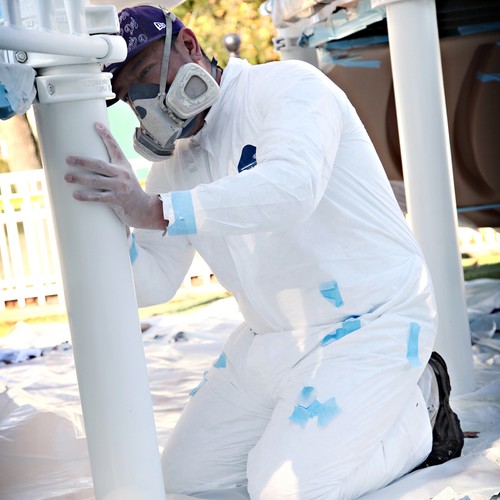 Trimaco 14121 Tyvek Painter's Heavy-Duty White Coveralls Medium - Picture 3 of 3