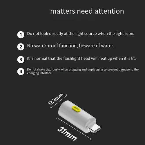 Lampe de poche LED USB C robuste idéale pour les voyages et les amateurs de ple - Photo 6 sur 15