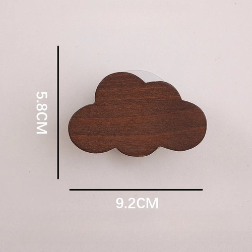 Juego de 5 ganchos de madera para colgar en la pared para abrigo sombrero ganchos para colgar lindos ganchos de almacenamiento para el hogar  - Imagen 10 de 12