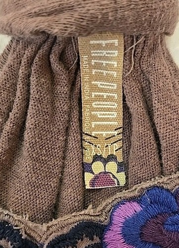 Free People Purple Embroidered Tank Top XS - Picture 3 of 7