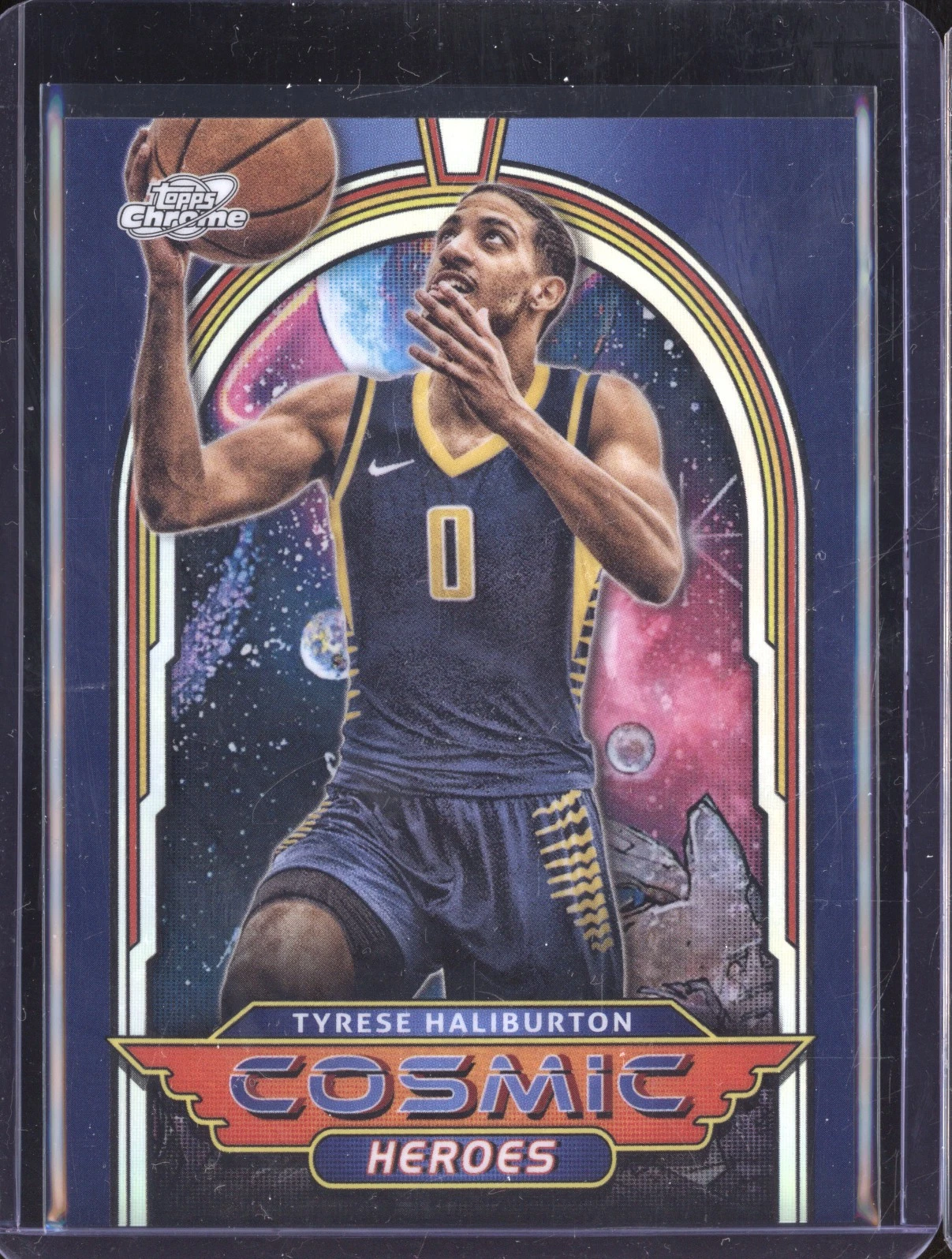 Tyrese Haliburton 2023-24 Topps Cosmic Chrome CH-7 Cosmic Heroes