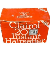 Vintage Clairol 20 Instant Hairsetter Hot Rollers Set with Box No Clips