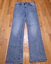 Old Navy Blue Built In Flex Straight Leg Jeans Boys Sz 18 Adjustable Waist