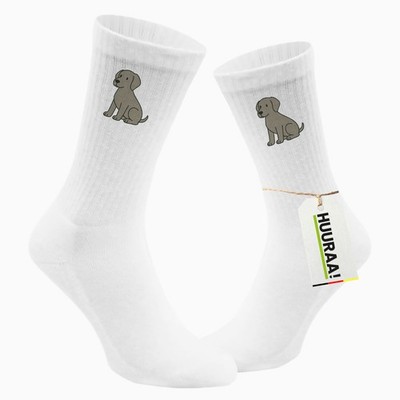 Unisex Socken Weimaraner Comic Weimi Geschenkidee Weimaraner Geschenk Präsent Mi