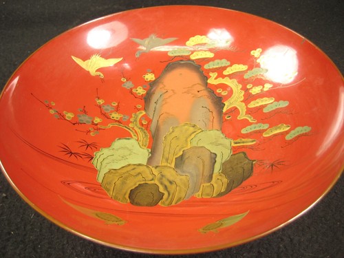 ANTIGUA TAZA SAKAZUKI SAKE MADERA LACADA 7" FIRMADA ERA MEIJI JAPONESA (1870) - Imagen 12 de 17