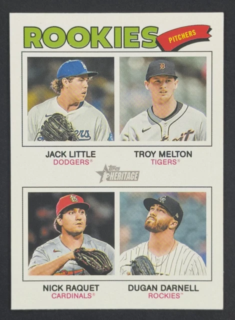 2026 Topps Heritage Troy Melton Jack Little Nick Raquet Dugan Darnell RC #387 SP