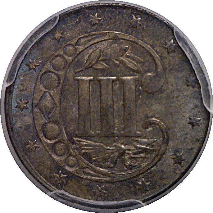 1860 Silver Three Cent   PCGS MS-65  CAC - Image 3 of 3