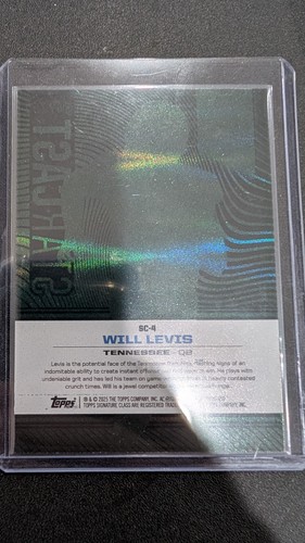 2025 Topps Signature Class Will Levis Starcast #d/150 Titans QB SC-4 GREEN - Picture 3 of 3