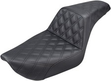 Saddlemen Step-Up LS Seat Black #283838 Harley Davidson Dyna