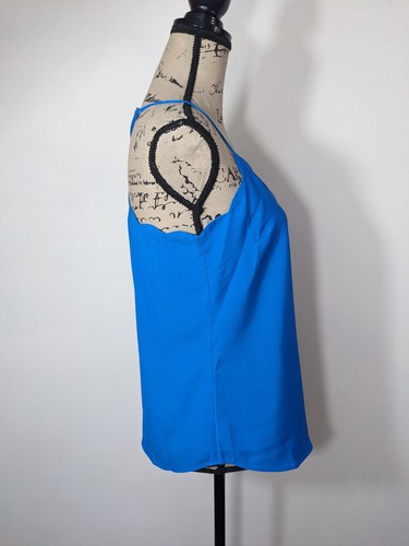 NWT J CREW Size 2 Scalloped Cami Top iBlue $54 style G3367 - Picture 6 of 11