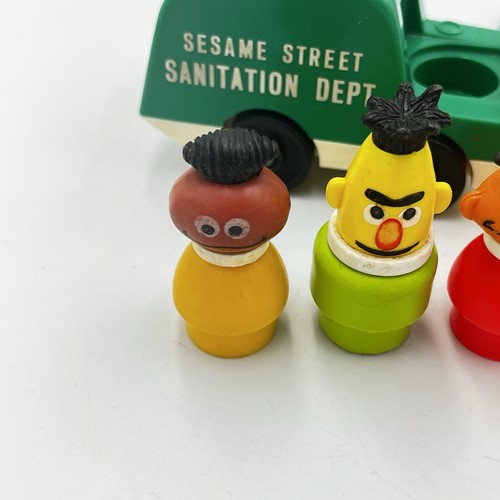 Vintage 1970s Fisher Price Little People Sesame Street Mega 14 PC Lot RARE GUC! - Picture 4 of 9