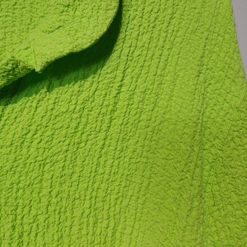 Multiples Gr. XL hellgrün Krepp Knopfleiste Shirt hoher niedriger Saum Lagenlook - Bild 3 von 5