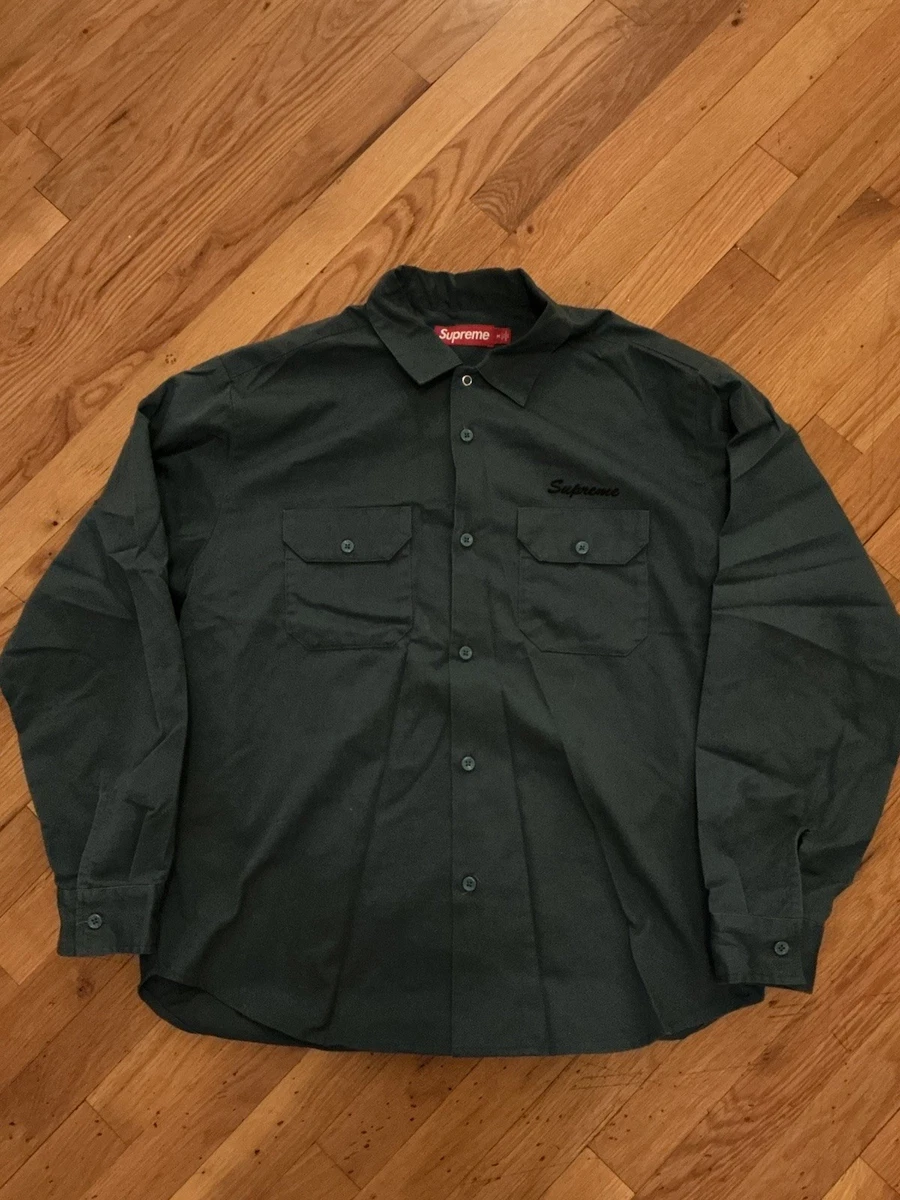 Supreme ダークグレー ボタンアップシャツ S Supreme Solid Casual Button-Down Shirts for Men for sale | eBay