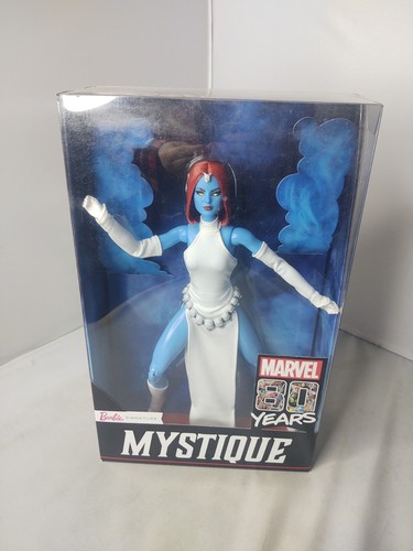 Mystique Marvel 80 Years Mattel Superhero Barbie Signature Fashion Doll NRFB - Picture 4 of 5