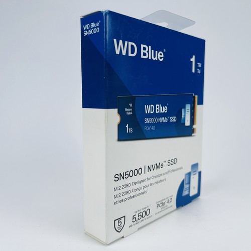Western Digital WD Blue SN5000 1TB SSD PCIe 4.0 NVMe M.2 2280 PCI-Express 4.0 - Picture 2 of 13