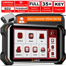 Full System OBD2 Scanner Bidirectional Diagnostic Scan Tool Key Coding FCA CANFD