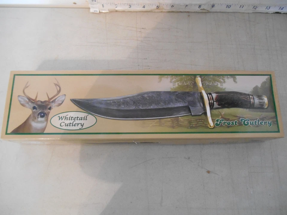 WhiteTail & Frost Cutlery WT-022 15in Bowie Knife New w/Box Pakistan - Image 4 of 4