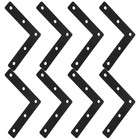  8 Pcs Iron Corner Bracket Right Angle Brackets Furniture Mounting