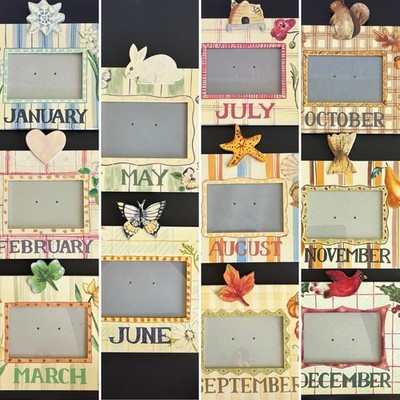 Exposures Months Of The Year 4 x 6 Photo Frames For Hanging 11 Months No April