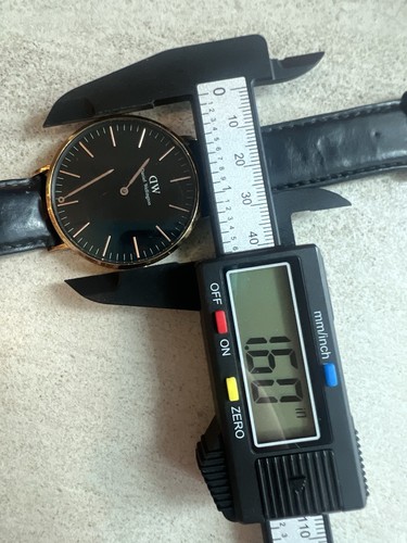 Daniel Wellington Classic Sheffield schwarze Uhr B40R31 für Teile Reparatur lesen H2 - Bild 16 von 17