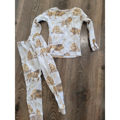 Burt's Bees Kinder Löwe 2-teiliges Pyjama-Set Langarm Kleinkind Junge Größe 4t #8