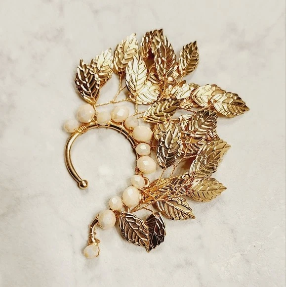 Ear Piercing Crystal Ear Bone Clip Handmade Ear Ornaments Ear Hanging - Image 4 of 4