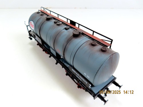 (0EY20) MBW 80803 Spur 0 Kesselwagen Esso der DB, patiniert, OVP - Picture 5 of 14