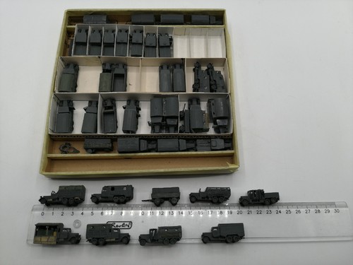 Colección de vehículos de plástico automóvil militar Wehrmacht escala N modelismo selfmade