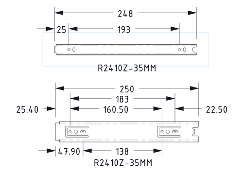 Penn Elcom Drawer Sliders 1 Pair - Picture 2 of 5