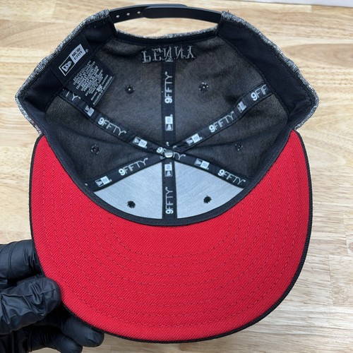 New Era American Penny One Cent Logo 100% Wool SnapBack Cap Hat 9Fifty Black - Picture 6 of 7