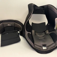 CHICCO NEXTFIT CONVERTIBLE CAR SEAT FABRIC COVER REPLACEMENT PARTS BLACK SILVER