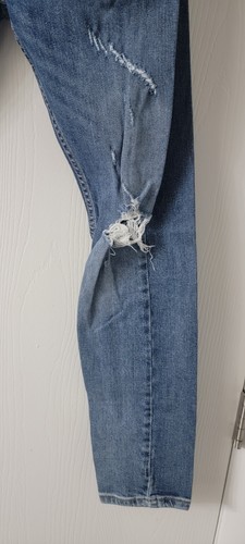 VINTAGE Levi's Herren Jeans 33x30 blau Skinny Taper, Premium Denim, Medium Wash - Bild 5 von 14