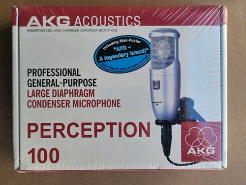 AKG Perception 100 Professional Studio Condenser Microphone Gray Mic New - Picture 1 of 4